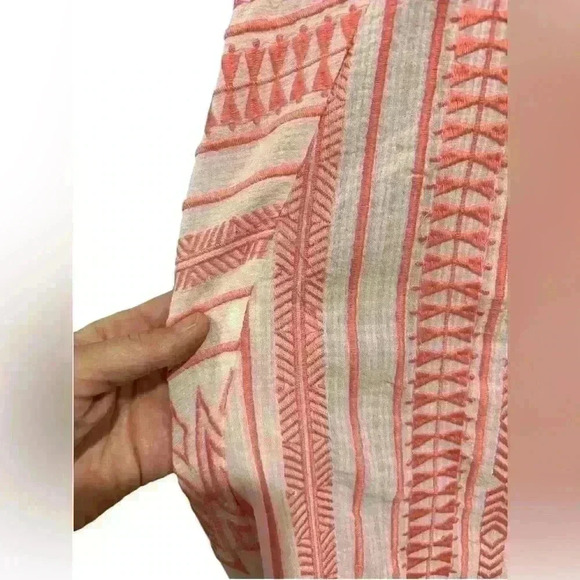 Ramy Brooke New York Oversized Balloon Sleeve Textured Beachy Blouse Shirt S - Picture 6 of 7